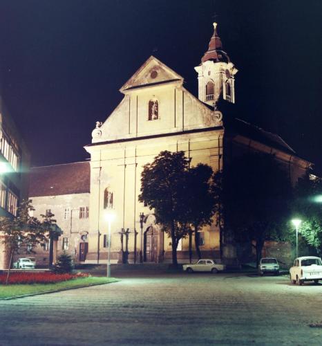 Géza király tér, Ferences templom és rendház, 1974
